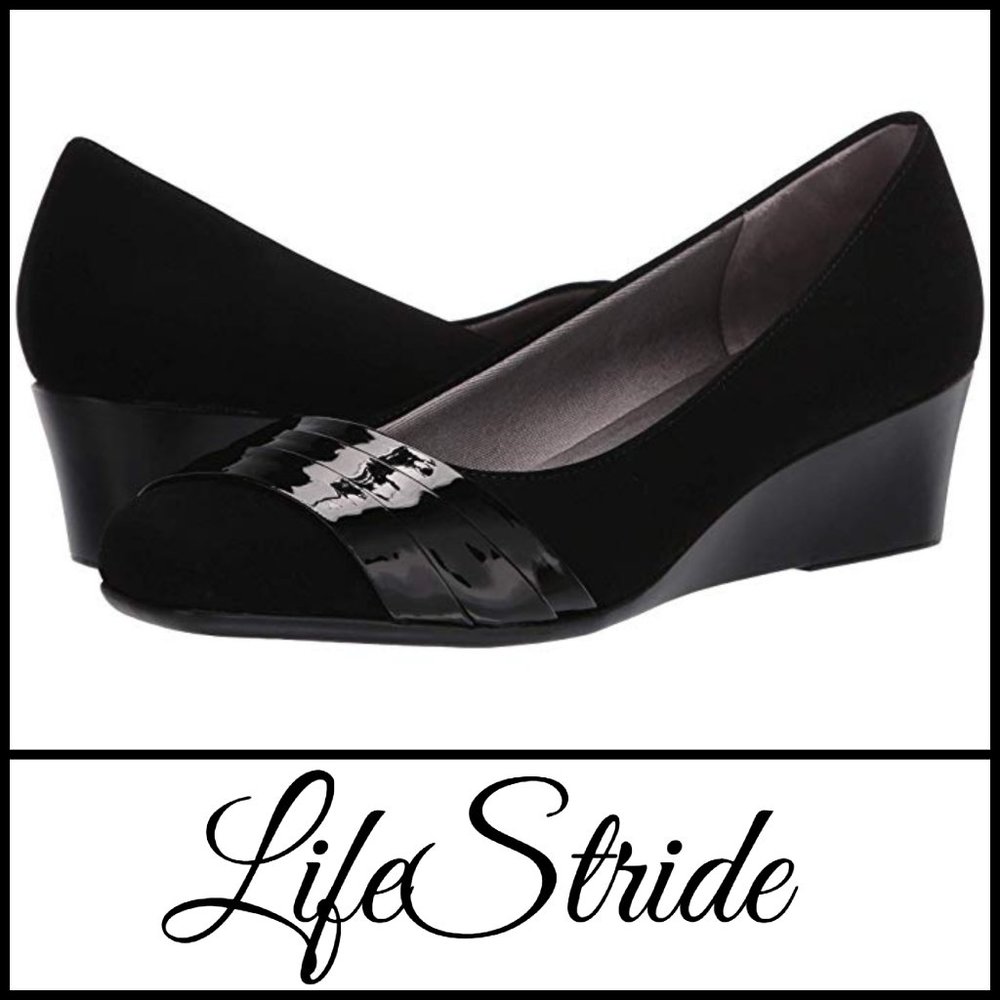 New LifeStride Garcia Dress Heel Wedge Pump